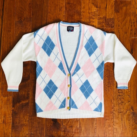 VINTAGE 80s Pastel Cardigan - Picture 8 of 12